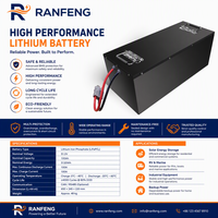 Batterie LiFePO4 12V 500Ah à décharge profonde, haute qualité, autonomie prolongée, pour bateaux marins et stockage solaire, au phosphate de fer et de lithium