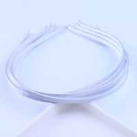 Groothandel 5mm 0,5cm brede hoofdbanden van stof voor dames en meisjes, DIY metalen haarbanden accessoires, effen satijnen hoofdband