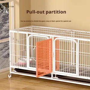 Casa para Mascotas Desmontable de Acero y Plástico Sólido, Combinación Libre, Plegable, Ecológica, para Animales Pequeños, con Cierre de Botón - Product Image 4