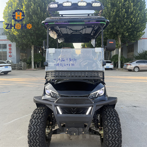 Four-seat Mini Electric Off-road Golf Cart, Club <strong>Set</strong>, with Insulated Box and Refrigerator - Product Image 2