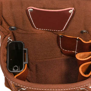 Cinturón de herramientas al por mayor, accesorios para cinturón de fontanero, soporte de cinturón resistente con múltiples bolsillos, bolsas de herramientas de cuero para cintura, bolsa de herramientas de cuero para carpintero y enajerador - Product Image 2