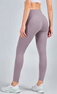 Leggings sportivi di nuovo arrivo comodi leggings push up da yoga leggings da corsa personalizzati incrociati da donna