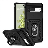 Étui robuste de qualité supérieure pour Google Pixel 10A 9 8 Pro 7A 6A – Coque de protection robuste avec anneau de protection coulissant pour appareil photo et béquille