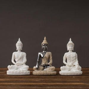 South East Asia <b>Buddha</b> Statue <b>Ornament</b> Cross-border Mini Zen Home Living Room Entrance Decoration Epoxy Resin Artistic Sculpted - Product Image 1