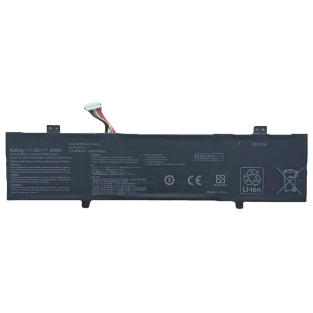 Zero-Cycle C31N1733 Battery for Asus VivoBook Flip 14 TP412UA TP412FA 11.55V 42Wh Premium Li-Polymer Certified Battery