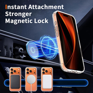 <span class=keywords><strong>Funda</strong></span> Magnética Transparente Híbrida de TPU+PC de 2.0mm de Grosor, Anti-Amarillamiento, con Logotipo Personalizado OEM ODM para <span class=keywords><strong>iPhone</strong></span> 18 17 16 15 Pro Max, Todas las Series - Product Image 3