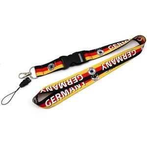 Best Price Professional Manufacturer Promotion Gift Universal Phone Long Neck Keychain Retractable Lanyards For Id Badges