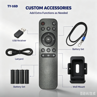 Control Remoto Universal Anti-Golpes de Código Fijo KEYUAN TY-16D para Televisores LED Inteligentes con Material ABS