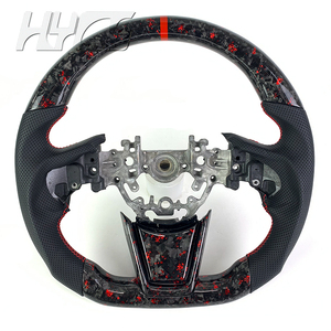 Pour accessoire intérieur de voiture de volant en Fiber de carbone forgé pour Subaru Evolution EVO 10w Rx STI - Product Image 1