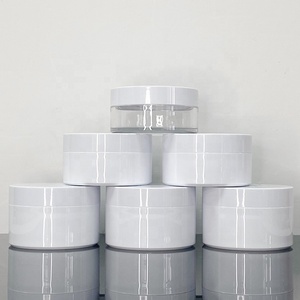 <span class=keywords><strong>Pot</strong></span> en plastique PET de luxe personnalisé 50ml 100ml 200g 250g 300g pour crème <span class=keywords><strong>visage</strong></span>, contenant à crème pour les yeux à paroi épaisse, pots en plastique pour gommage corporel - Product Image 4