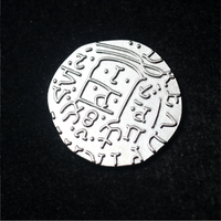 Pièces de monnaie en métal en gros pour jeux, pièces de monnaie de pirate à prix réduit pour jeux et collection, pièce de monnaie commémorative 3D en métal