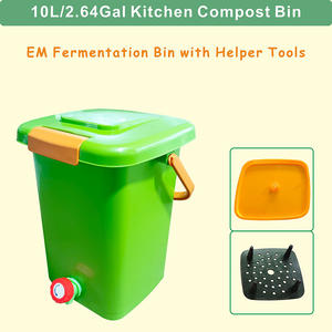 Seau à <span class=keywords><strong>compost</strong></span> ménager de 10 litres cuisine intérieure <span class=keywords><strong>Bokashi</strong></span> bac à <span class=keywords><strong>compost</strong></span> en plastique composteur - Product Image 2