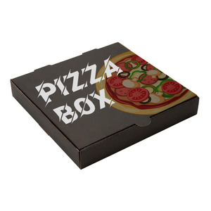 Customised Black Glitter Cajas De the Pizza Cone Delivery Packaging Box 9 Inch 12 Inch 33x33 Custom Cirkle Paper Box Suppl