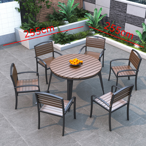 Vendita calda Mesas Para Eventos in lega mobili da giardino Set da pranzo all'aperto tavoli ristorante più combinazioni sedie da scrivania - Product Image 6