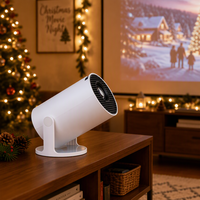 Mini projecteur HY300Pro+ Android 14 720P 170 ANSI, projecteur de cinéma maison portable, cadeau de Noël pour les films et le divertissement