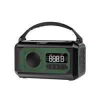 Radio de Emergencia con Manivela Solar, Batería de 10000mAh, Función SOS