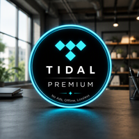 Tidal Hifi Plus, 1 an, compte musical premium, abonnement de 12 mois