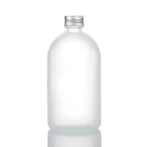 wholesale 500 ml 16 oz frosted glass juice bottle