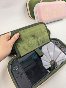 Étui en velours cristal anti-rayures pour <span class=keywords><strong>Switch</strong></span> 2, <span class=keywords><strong>sac</strong></span> <span class=keywords><strong>de</strong></span> <span class=keywords><strong>transport</strong></span> rigide en EVA Oxford étanche, <span class=keywords><strong>sac</strong></span> <span class=keywords><strong>de</strong></span> rangement pour jeux USB-C couleur personnalisée - Product Image 3