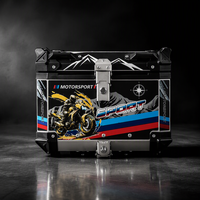 Boîte à bagages arrière pour moto 45L, design étanche et verrouillable, économique et tendance, pour un marché d'accessoires moto abordable