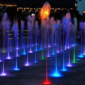 Forma de triángulo baile Musical de Control de programa corriendo Led piso fuente seca - Product Image 4