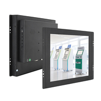 Moniteur TFT industriel 12 pouces 4:3 avec boîtier métallique, panneau Innolux AU, multi-interface BNC HDMI VGA, montage VESA, large plage de température, haut-parleur intégré