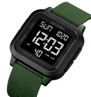 Skmei 1894 Sport numérique LED montre carrée résistant à l'eau 50 mètres montres de mode alarme décontracté chronographe montre-bracelet pour hommes