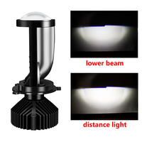 Y6 H4 9003 Salut/Lo Faisceau LED Mini Projecteur Lentille De Voiture Style Phare Ampoules Automobile Lampe 6500K Lumière Concentrée