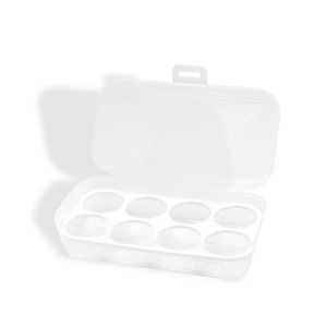 Caja de almacenamiento de huevos de plástico transparente, 8, 4, 3 compartimentos, colgante con abrazaderas de Metal para acampar y uso al aire libre - Product Image 4