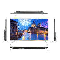 Téléviseur Ultra HD 4K 65 pouces Cadre métallique Verre trempé Téléviseur 65 pouces WiFi Smart TV