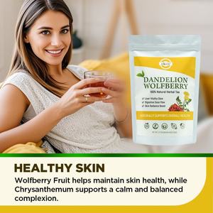 Té de Diente de León Orgánico Chinaherbs con Crisantemo y Bayas de Goji, 6g*21 Bolsitas, Té Personalizable para el Cuidado del Hígado en Caja a Granel - Product Image 3