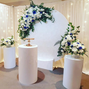 <span class=keywords><strong>Colonne</strong></span> personnalisée fête cylindre blanc socle en acrylique présentoir de mariage socle rond en acrylique socle cylindre ensembles socle rond - Product Image 5