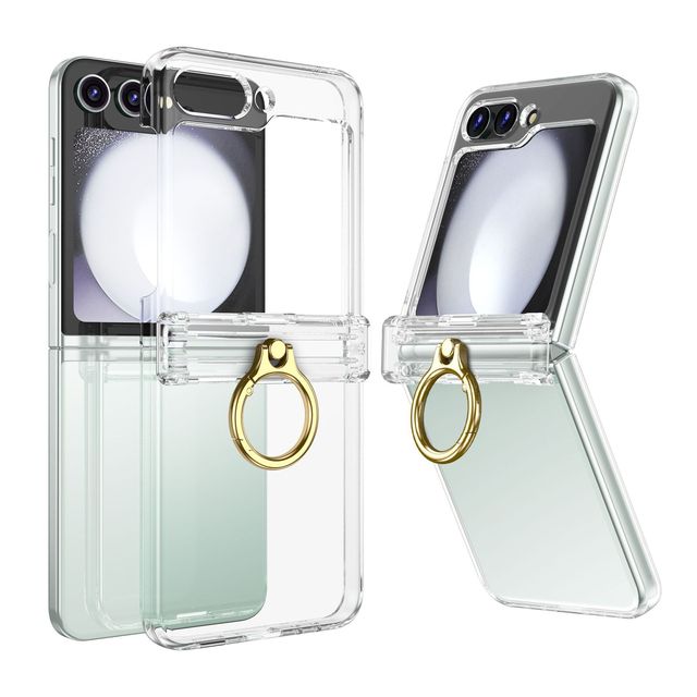 For Samsung Galaxy Z Flip 6 Case with Ring Protective Slim Thin Fit Women Girl Cute Phone Case for Samsung Galaxy Z Flip 6