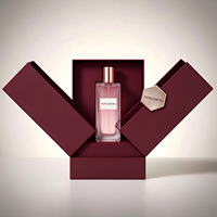 Boîte cadeau de luxe personnalisée à double ouverture rigide pour parfum, en papier écologique, avec logo, pour emballage de flacon de parfum