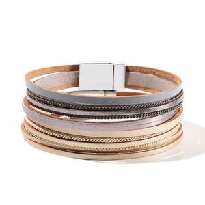Brazalete de Cuero con Diseño de Domo, Amuleto de la Suerte, Pedido Mínimo Bajo, Regalo Festivo para Mujer, Sensación de Gran Calidad - Product Image 4
