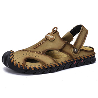 Sandales en cuir véritable pour hommes de haute qualité, prix bas, haute performance, taille 47 48, été