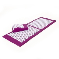 Ensemble de tapis d'acupression et d'oreillers pour le soulagement de la douleur au dos et au cou et la relaxation musculaire soulage le stress