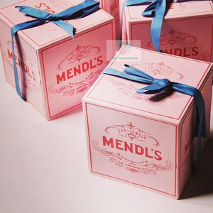 Sinh Thái Thân Thiện Với Sinh Nhật Xử Lý Màu Hồng Bánh Sô Cô La <span class=keywords><strong>Pop</strong></span> out Hộp Cupcake Bánh rán Sushi Brownie Cookie Giấy Đóng Gói Hộp Với Ribbon - Product Image 5