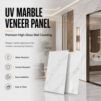 Panneau mural en PVC effet marbre, panneau de plafond en fibre de carbone brillant, placage bois WPC 3D imperméable, résistant aux UV, pour intérieur.