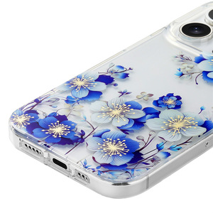 Coque de téléphone portable en TPU souple avec motif personnalisé, impression UV florale pour iPhone 15 14 Pro Max, coque arrière antichoc, coque florale - Product Image 3