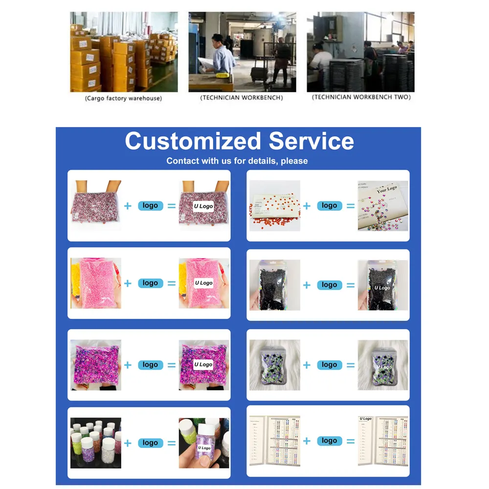 नाखून की सजावट के लिए गैर हॉटफिक्स स्फटिक में सबसे लोकप्रिय थोक फैक्टरी 100 से अधिक रंग क्रिस्टल 2 बैग सिलना स्फटिक सेट