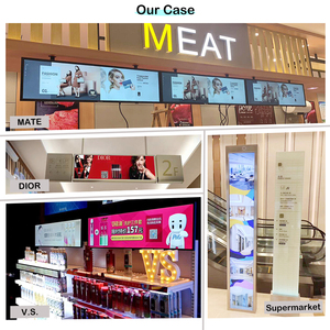 Monitor tft lcd da 19 pollici a barra larga utilizzato monitor lcd android display allungato scaffale intelligente altre attrezzature pubblicitarie - Product Image 3