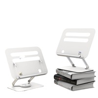 Support de tablette pour ordinateur de bureau BONERUY, support de lecture rotatif à 360 degrés en métal, support de livre pliable réglable en hauteur, modèle R19
