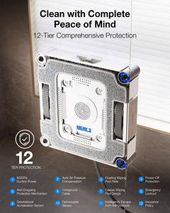 ECOVACS WINBOT W3 OMNI หุ่นยนต์ทำความสะอาดหน้าต่างอัตโนมัติ 3 โหมด มอเตอร์ไร้แปรงถ่าน แบตเตอรี่ 5200mAh สำหรับใช้ในบ้าน สำนักงาน โรงแรม กระจก - Product Image 6