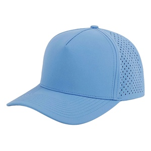 Casquette de golf perforée avec logo personnalisé, 5 panneaux, imperméable, découpe au laser - Product Image 1