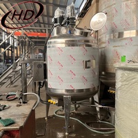 Mélangeur homogénéisateur de savon liquide industriel en acier inoxydable 100L, contrôlé par PLC, certifié CE, composants de qualité supérieure