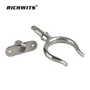 Richwits Stainless Steel Oar Fork 501 Paddle Holder Boat Fitting for Watercraft Rafts <b>Yachts</b> - Product Image 4