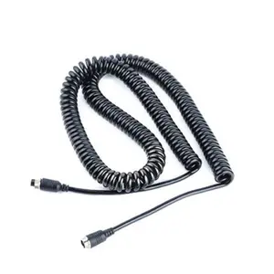 Дешевый спиральный кабель с разъемом m12/прикуриватель 10 мм кабель катушки