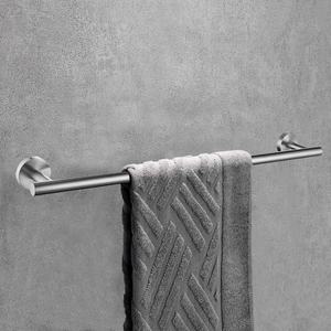 Porte-serviettes mural en acier inoxydable 304, Style hôtel brossé, accessoires <span class=keywords><strong>de</strong></span> <span class=keywords><strong>salle</strong></span> <span class=keywords><strong>de</strong></span> <span class=keywords><strong>bain</strong></span>, <span class=keywords><strong>barre</strong></span> porte-serviettes simple, offre spéciale - Product Image 2
