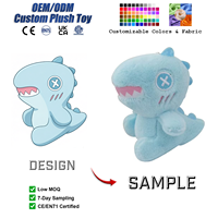 Porte-clés en peluche dinosaure personnalisé, mignon, mini, dessin animé, rembourré de coton PP, 11CM-30CM, pour décoration de sac unisexe